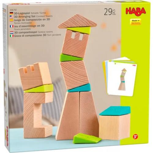 3D compositiespel Scheve torens - Haba kleuter [3 jaar +]