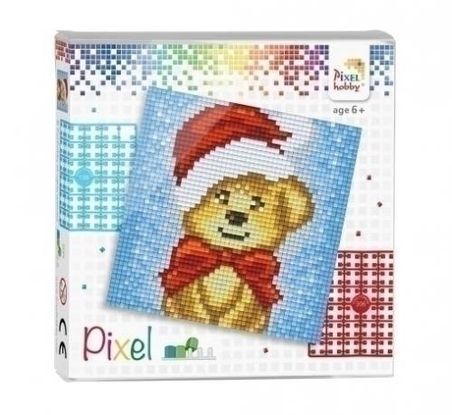 Pixelhobby [6 jaar +] Pixelset 4 kleine basisplaten Kersthondje - 44018