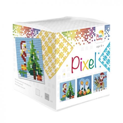 Pixelhobby [6 jaar +] Pixelkubus mosaic set  Kerst- 29001