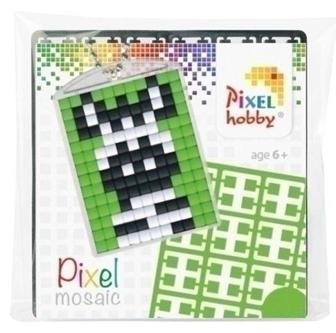 Pixelhobby [6 jaar +] Medaillon sleutelhanger startset Zebra - 23013