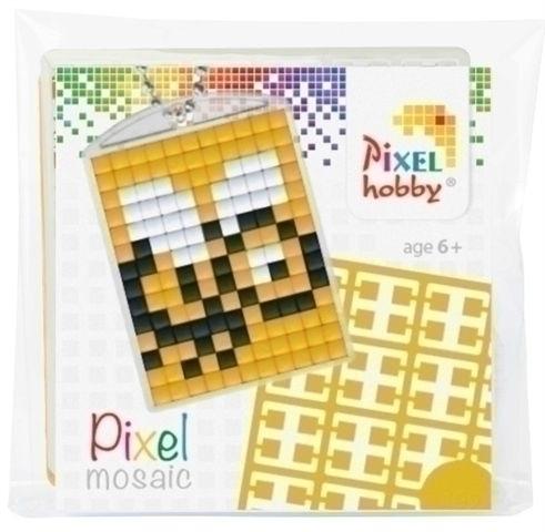 Pixelhobby [6 jaar +] Medaillon sleutelhanger startset Bij - 23014