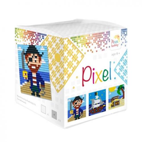 Pixelhobby [6 jaar +] Pixelkubus mosaic set Piraat - 29009