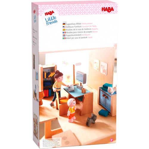 Haba Little Friends [3 jaar +] - Poppenhuismeubeltjes Werkkamer - 306155 - De Haba speelgoed winkel