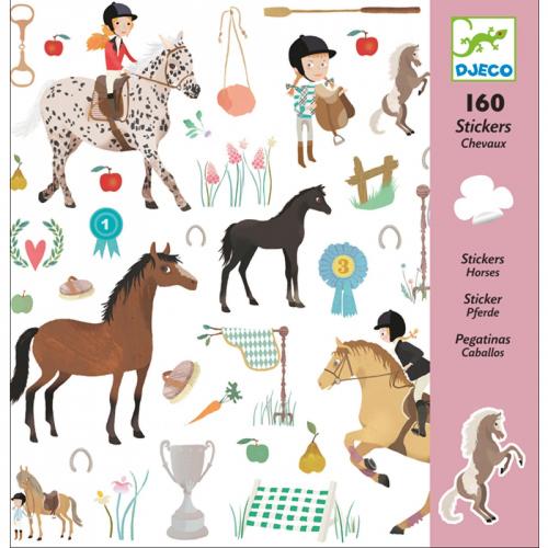 Stickers Paarden 160 stuks - Djeco