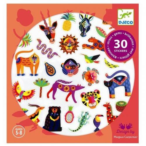 Djeco [5 jaar +] Stickers - Exotico - 30 stickers