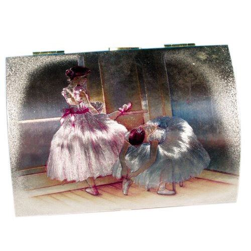 Muziek juwelendoosje Ballerina roze en blauw - melodie; Tales from the Vienna woods