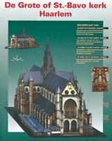 Bouwplaat Grote- of St. Bavokerk Haarlem